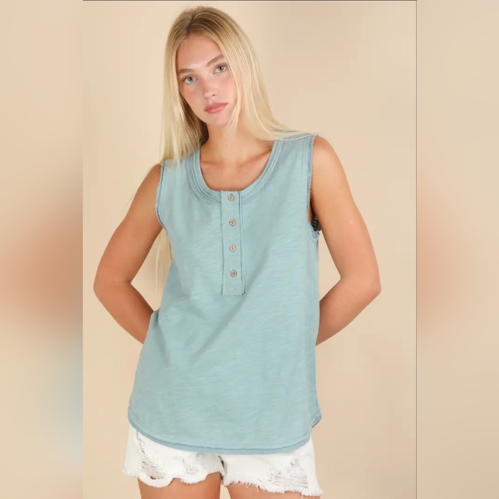 Solid Knit Sleeveless Comfy Top